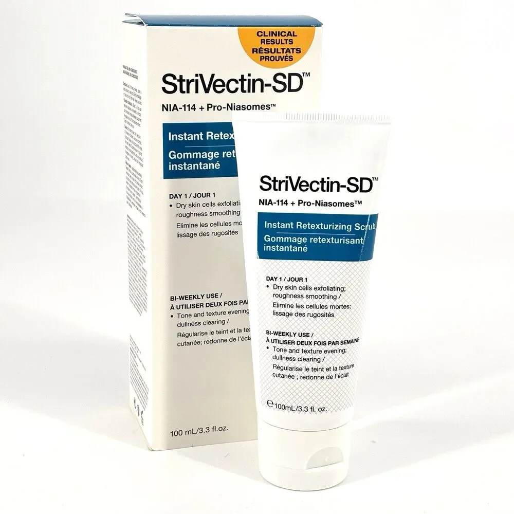 StriVectin SD Instant Retexturizing Scrub NIA-114 Pro Niasomes 3.3 fl oz NIB